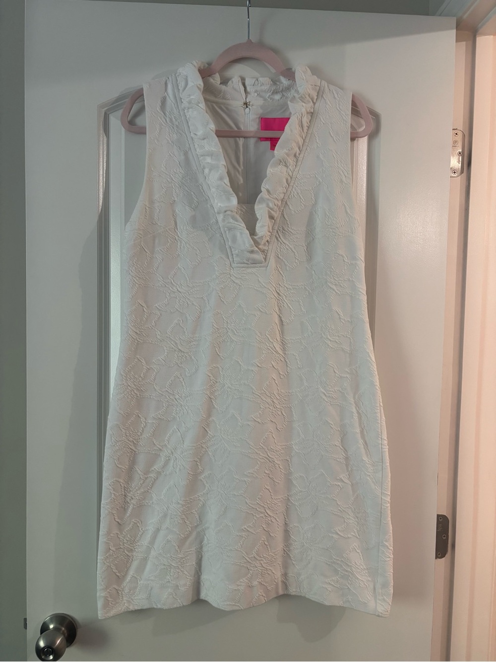 Lily Pulitzer sleeveless white Tisbury dress